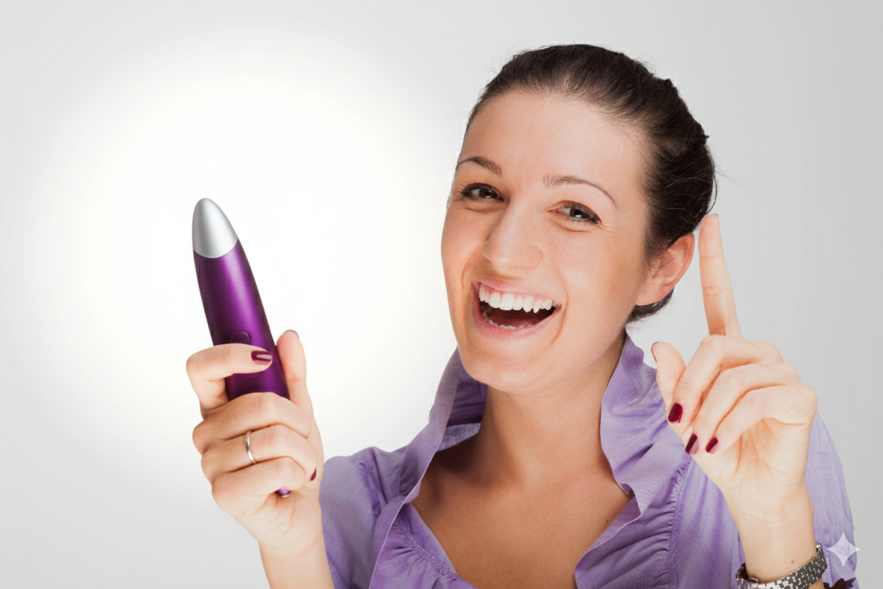 Femme ampoule remplacée par vibrateur
